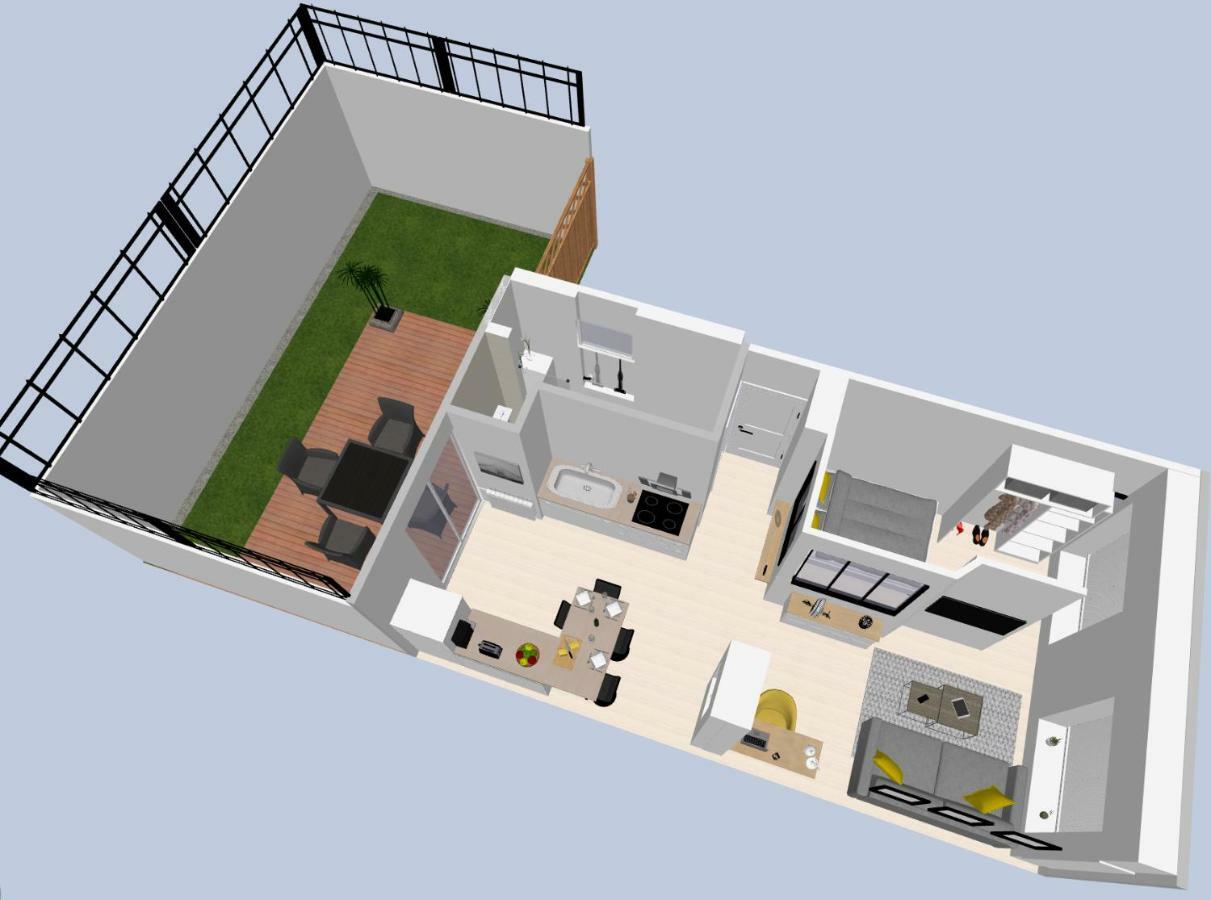 洛里昂Le P'Tit Atelier, Terrasse Privative公寓 外观 照片